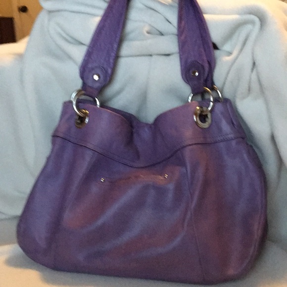 B. Makowsky purple hobo purse - Picture 3 of 4